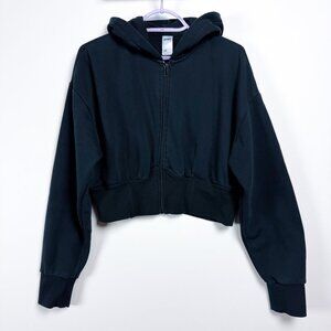 Anko Black Cropped Hoodie